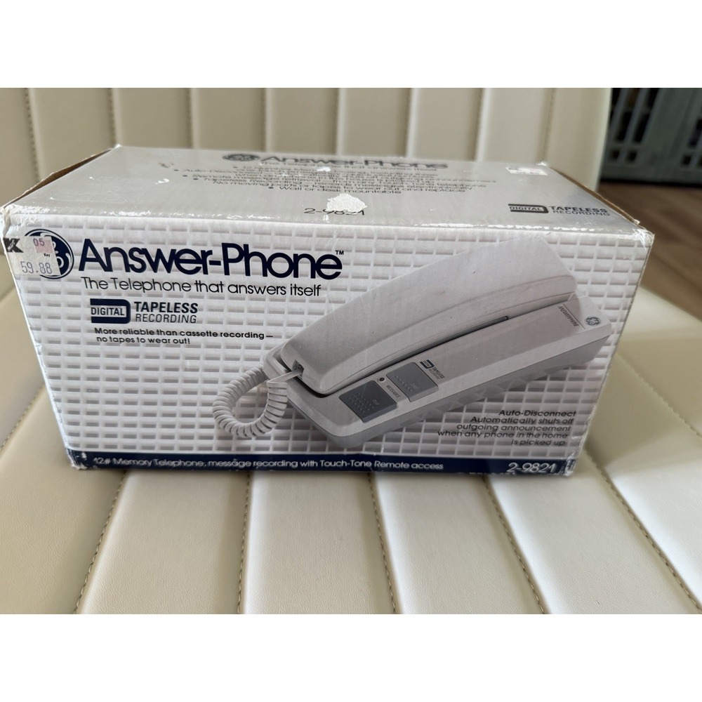 GE Answer Phone Series Model 2-9891 Telephone Used/Open Box